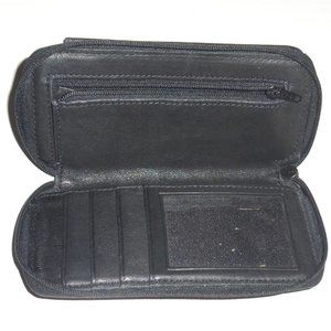 Wilson Leather Black Wristlet Card Phone Wallet